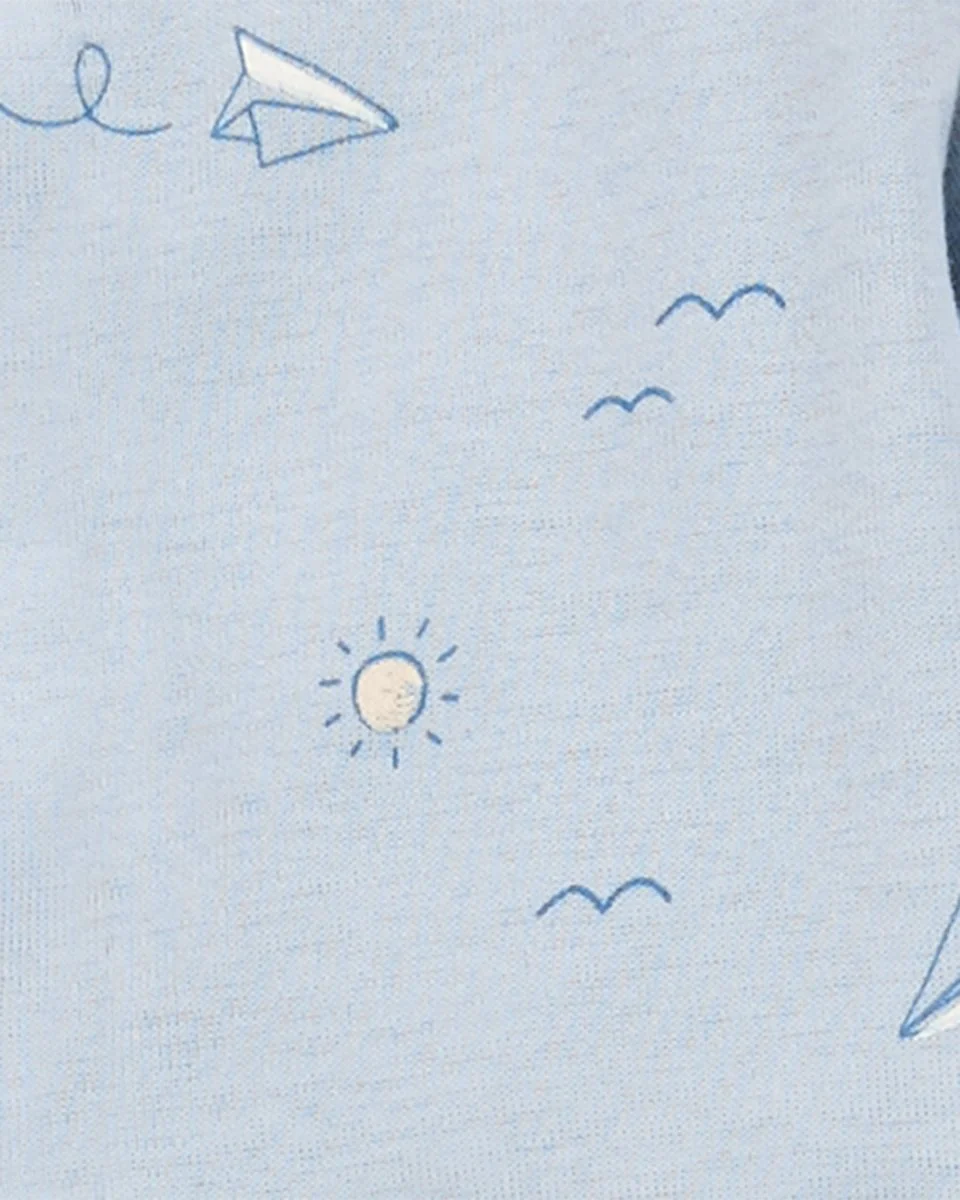 Conjunto 3 piezas de algodón, pantalón, cárdigan y body - Image 3