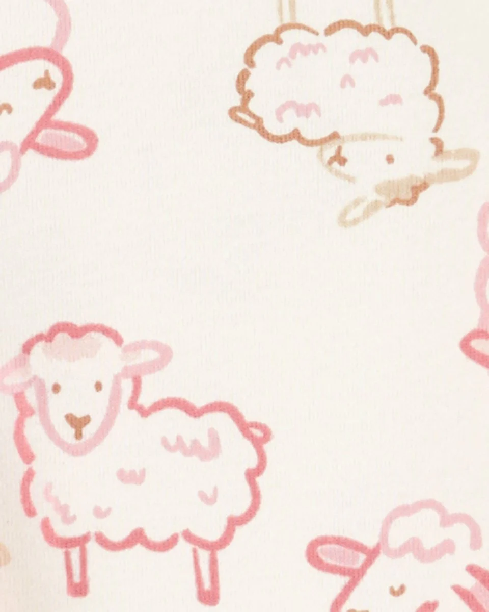 Conjunto tres piezas de chaqueta, pantalón y body corto, diseño oveja - Image 4