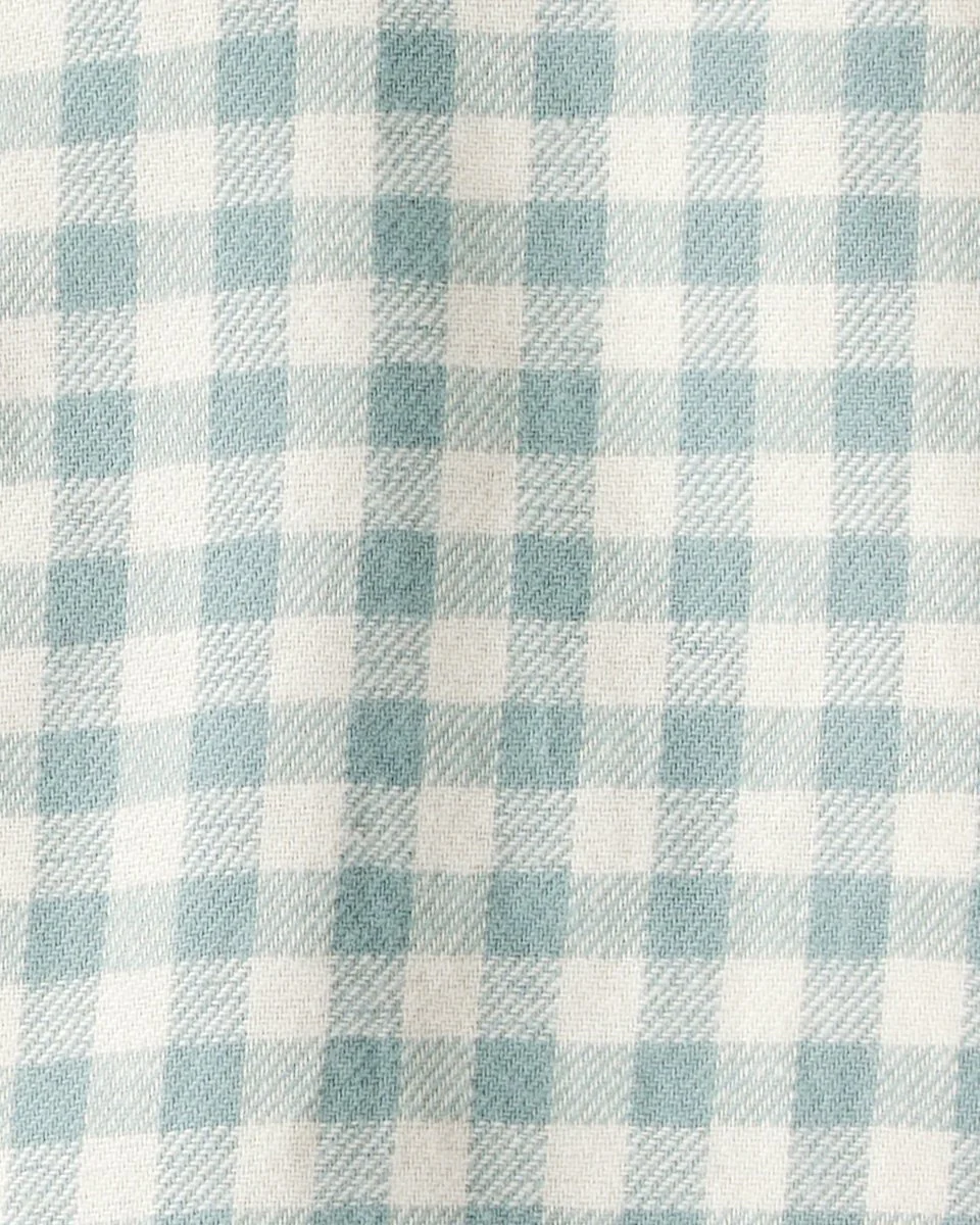 Conjunto 2 piezas camisa de cuadros y peto denim - Image 4