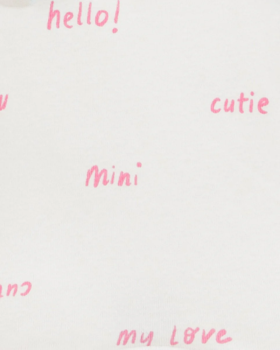 Pack cuatro bodies manga larga con corazones, rayas y lunares - Image 4