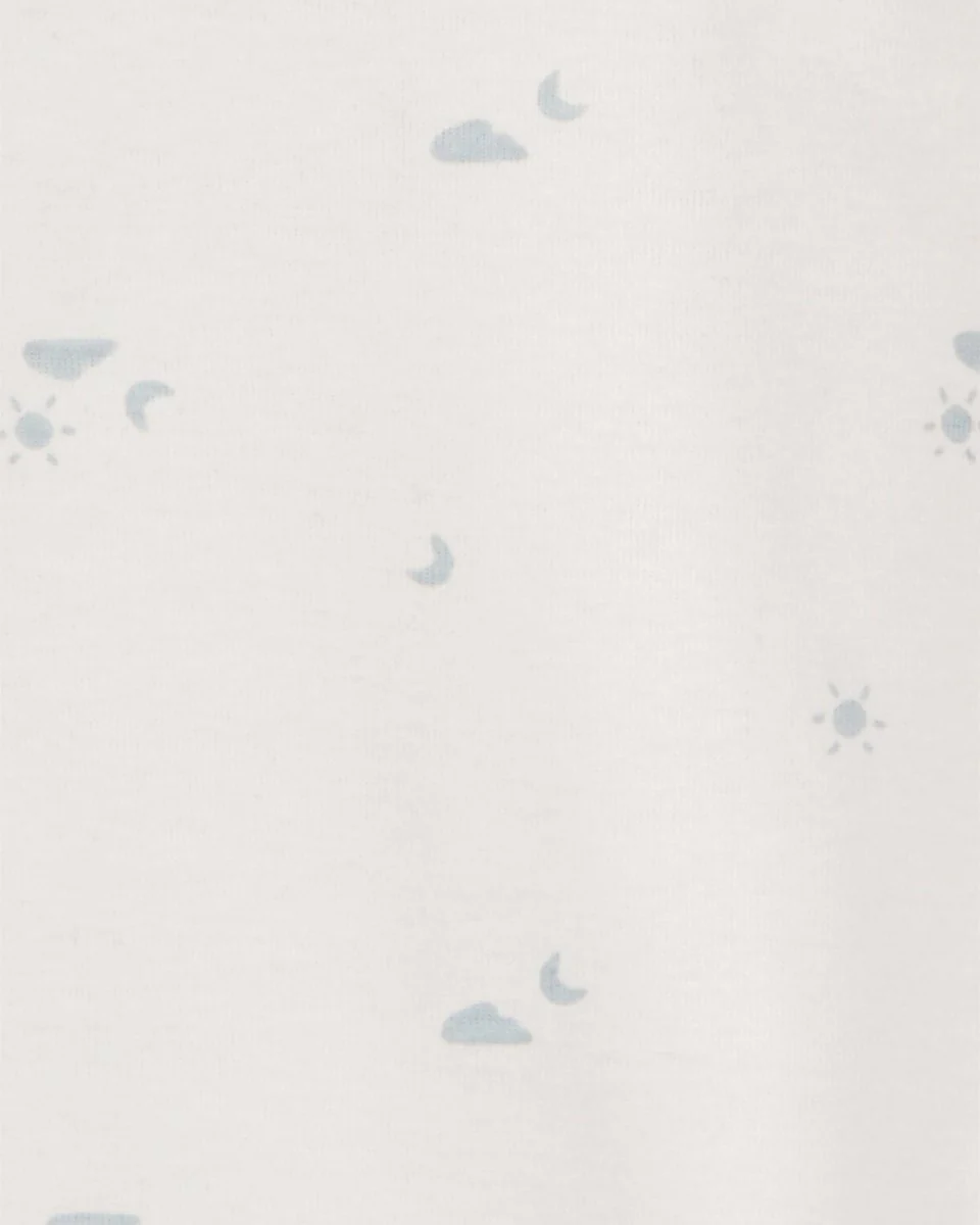 Pack cuatro bodies diseño de nubes en marfil y gris - Image 5